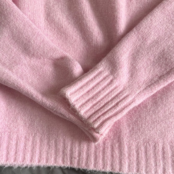 J. Crew Pink and Orange Patterned Turtleneck Sweater - Picture 4 of 5